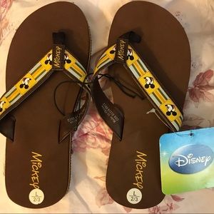 Mickey Mouse flip flops